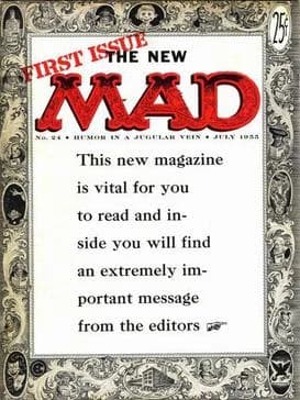 Mad #24 cover (July 1955), the first magazine issue