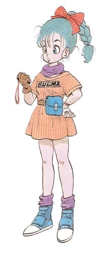 Bulma official Dragon Ball manga artwork by Akira Toriyama