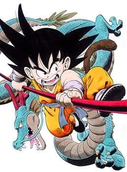 Goku official Dragon Ball character artwork by Akira Toriyama
