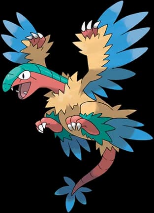 Archeops official Pokédex artwork