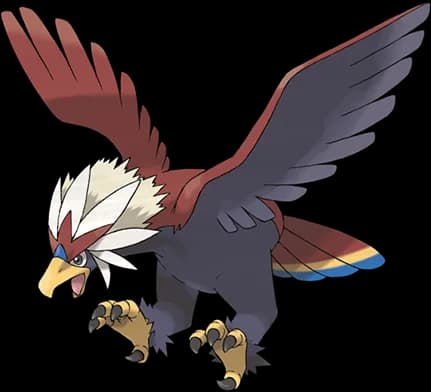 Braviary official Pokédex artwork