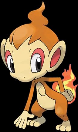 Chimchar official Pokédex artwork