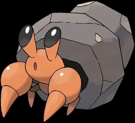 Dwebble official Pokédex artwork