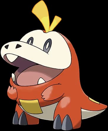 Fuecoco official Pokédex artwork
