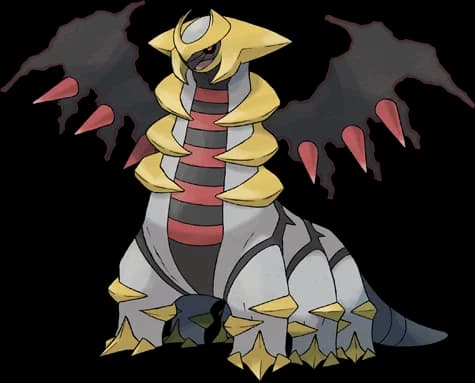 Giratina official Pokédex artwork