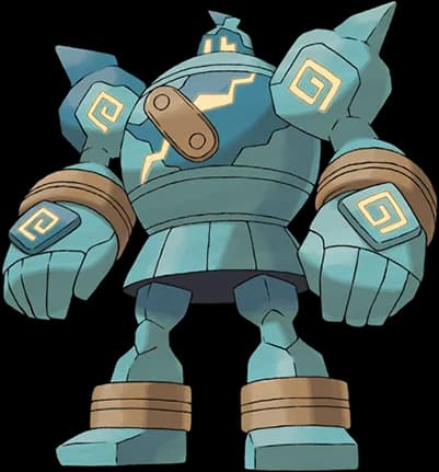 Golurk official Pokédex artwork