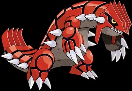 Groudon official Pokédex artwork