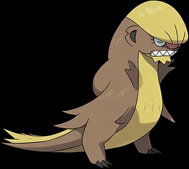 Gumshoos official Pokédex artwork