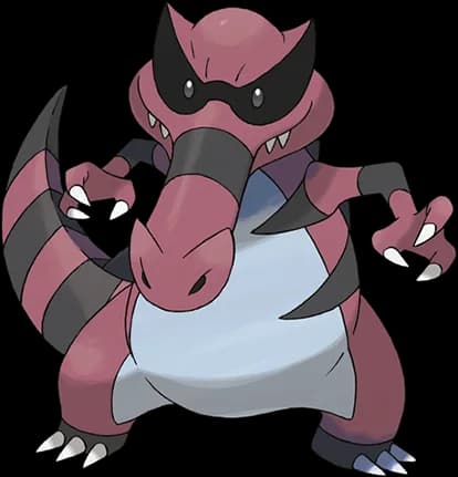 Krookodile official Pokédex artwork