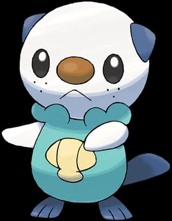 Oshawott official Pokédex artwork