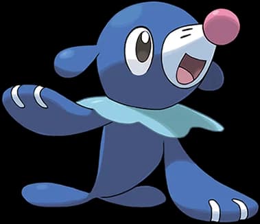 Popplio official Pokédex artwork