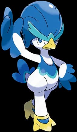 Quaxwell official Pokédex artwork