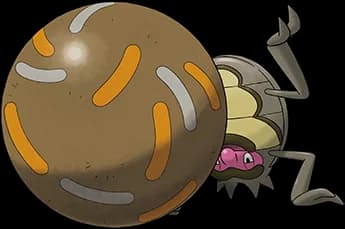 Rellor official Pokédex artwork