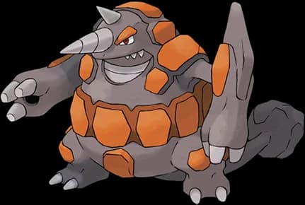 Rhyperior official Pokédex artwork
