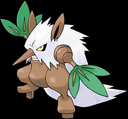 Shiftry official Pokédex artwork