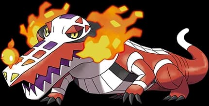 Skeledirge official Pokédex artwork