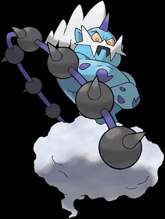 Thundurus official Pokédex artwork