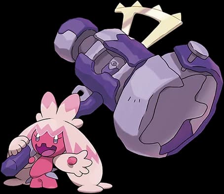 Tinkaton official Pokédex artwork