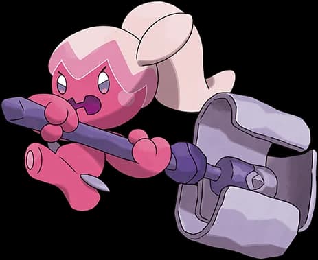 Tinkatuff official Pokédex artwork