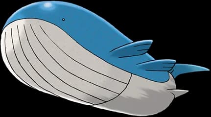 Wailord official Pokédex artwork