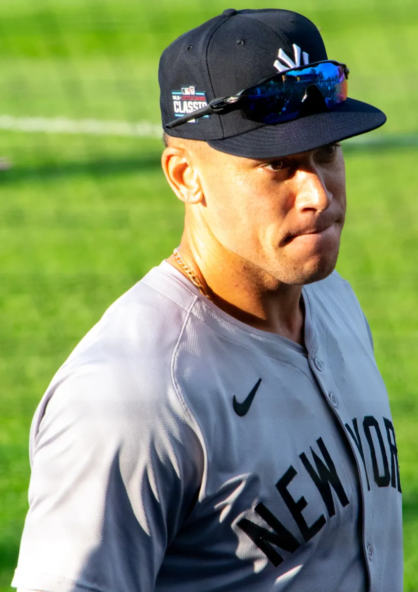 Aaron Judge in a New York Yankees uniform, 2024