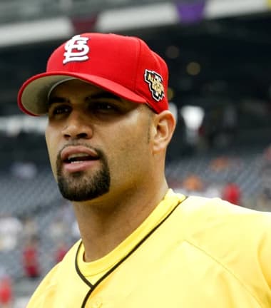 Albert Pujols in a St. Louis Cardinals uniform at the 2006 All-Star Game