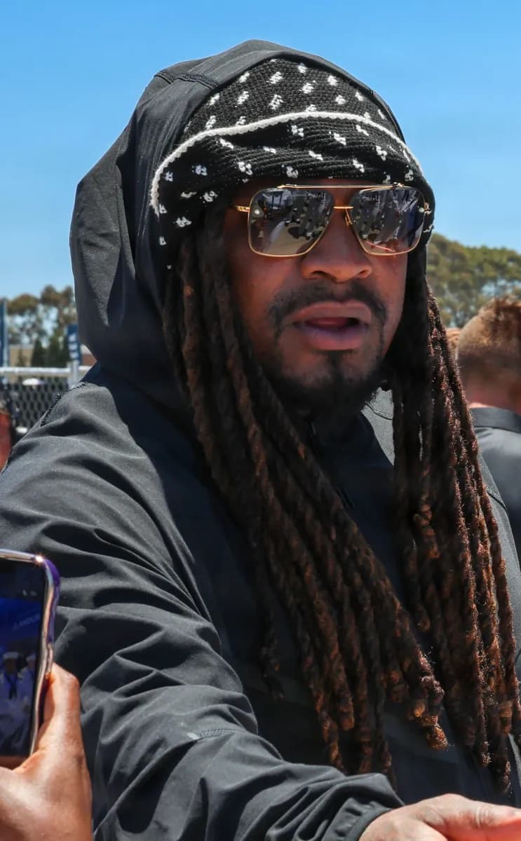 Marshawn Lynch at Naval Base Coronado